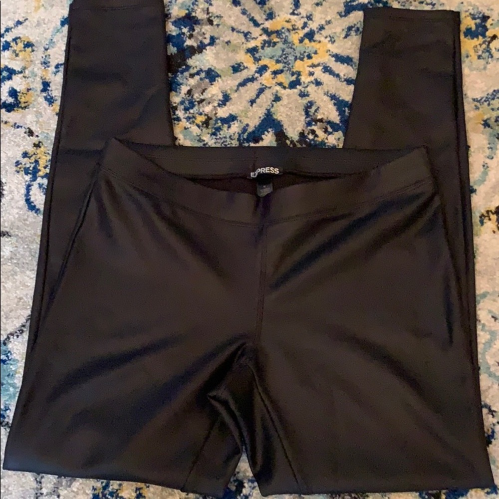 Express faux leather leggings